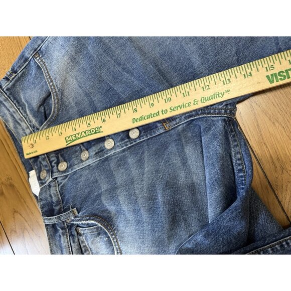 Boyish The Charley Crop Jeans Size Size 29 Trapeze Recycled Denim Buttons Boho - Picture 4 of 14